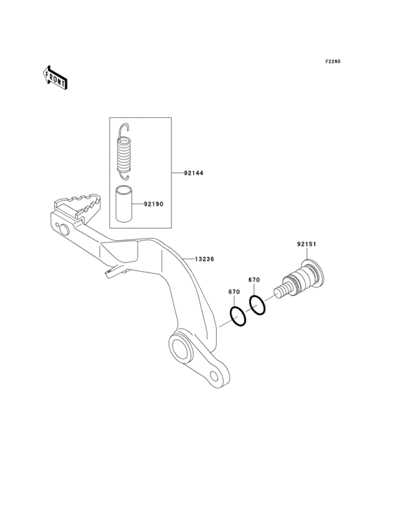  Педаль тормоза