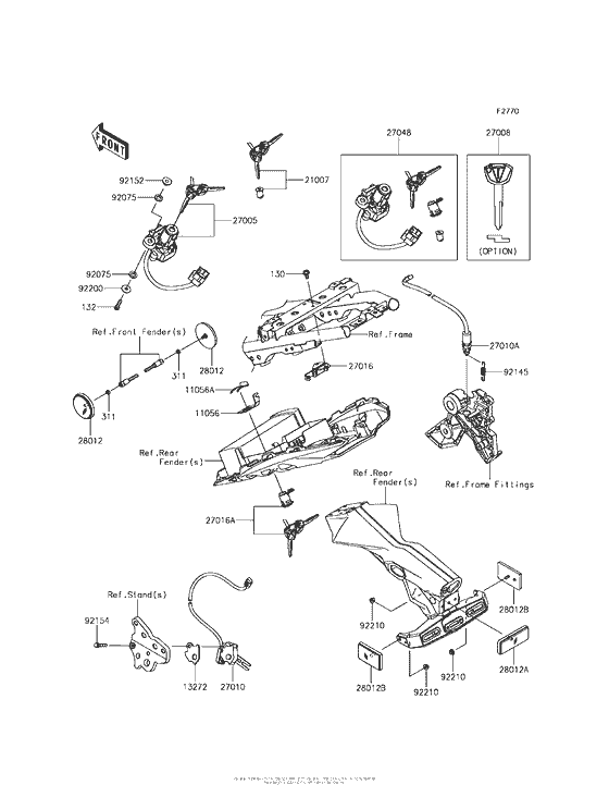 ER650 Замок зажикания