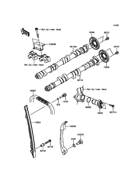KLZ1000 Распред вал