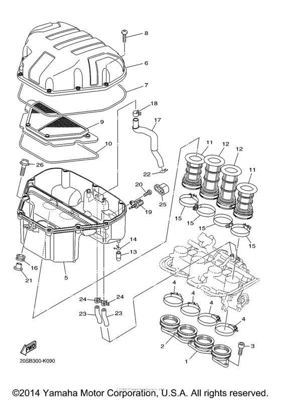FZ6RFCR Впускная система