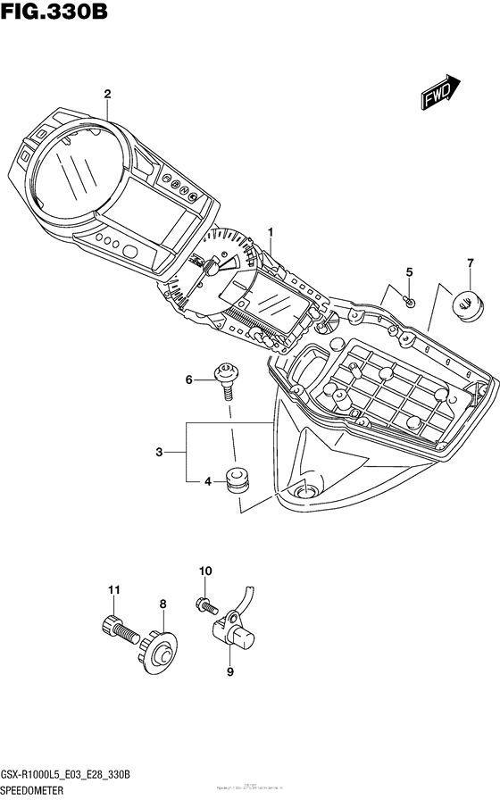 Speedometer (Gsx-R1000L5 E28)