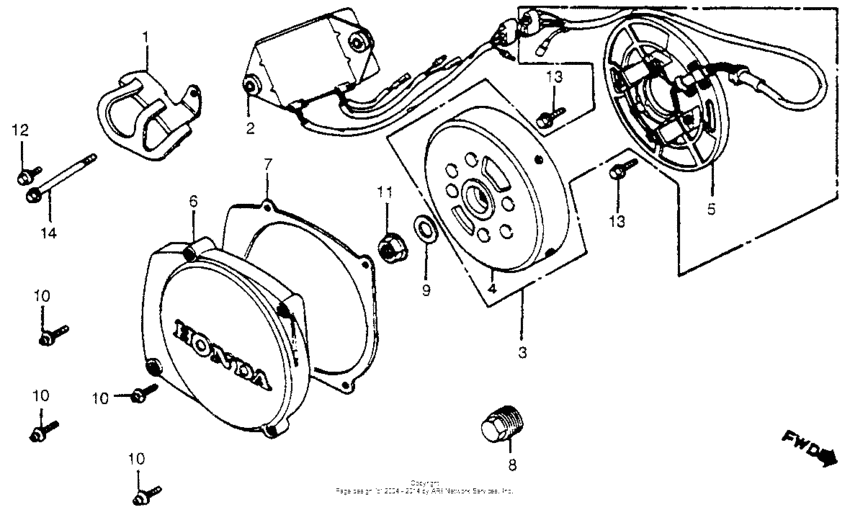 Alternator + c.d.i. unit 81-83