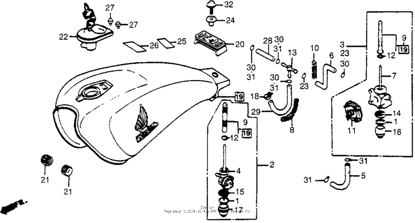 Vt500ft fuel tank y-