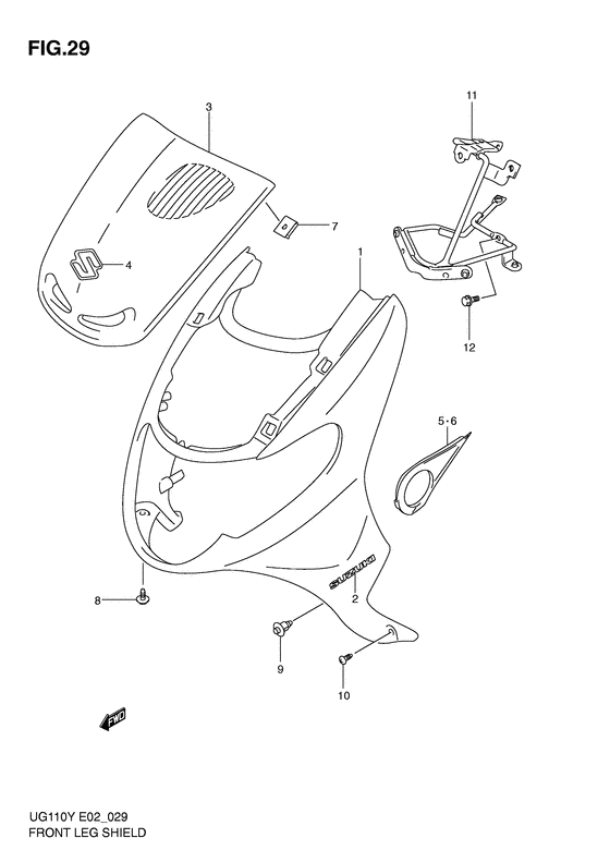 Front leg shield