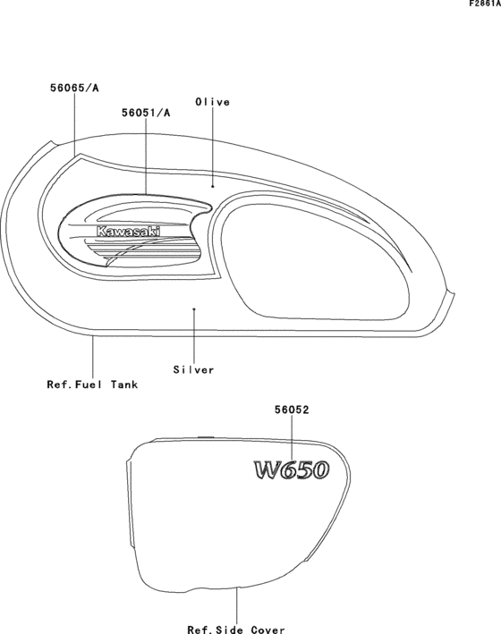 EJ650 Decals(silver / olive)
