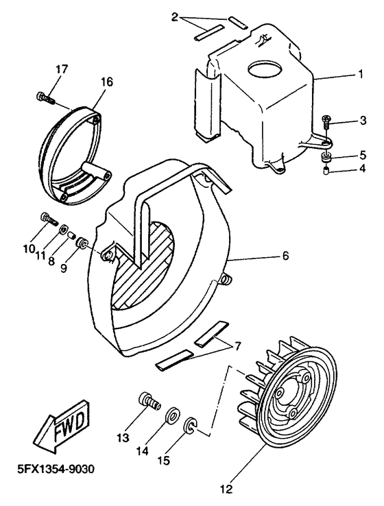 Air shroud. fan