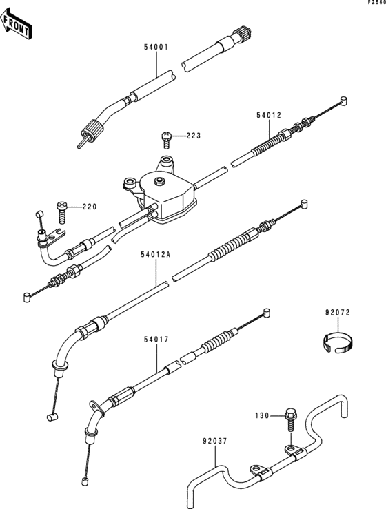 ZG1200 Тросы управления