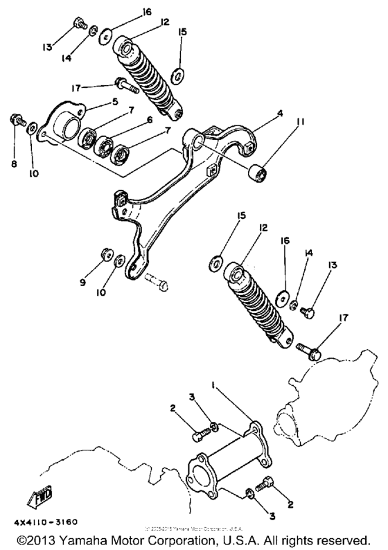 Swing arm - rear shocks