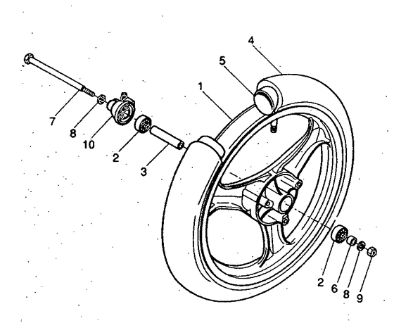 YH50 Переднее колесо