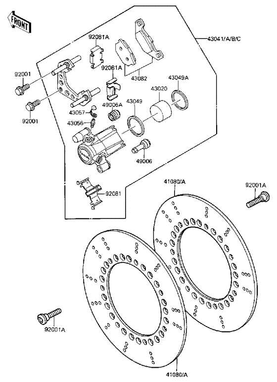 ZN1300 Передний суппорт