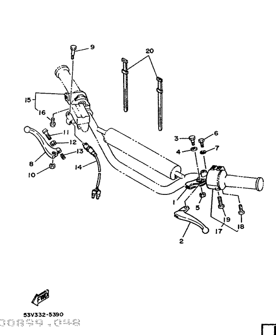 Handle switch. lever