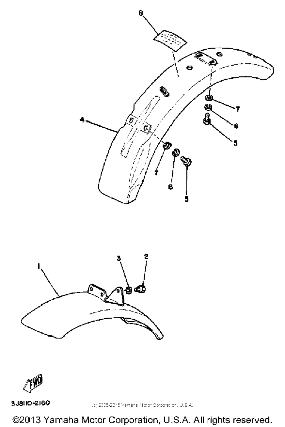 Front fender - rear fender