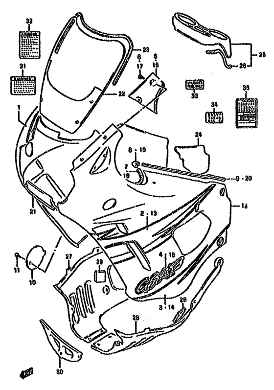 Cowling body