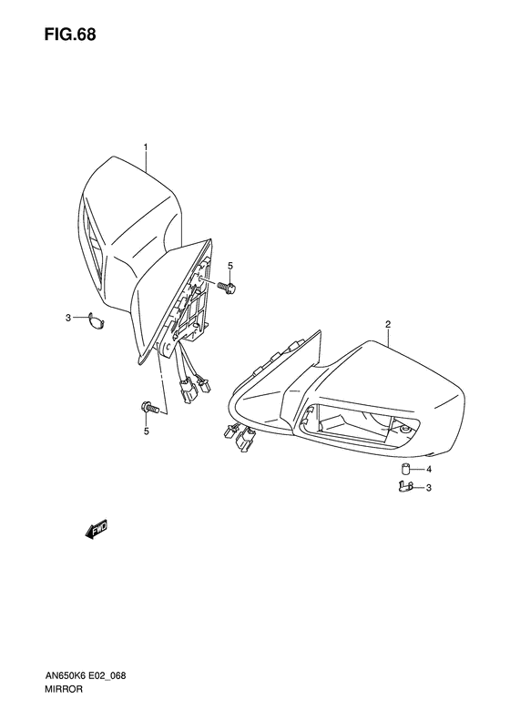 AN650 Зеркало