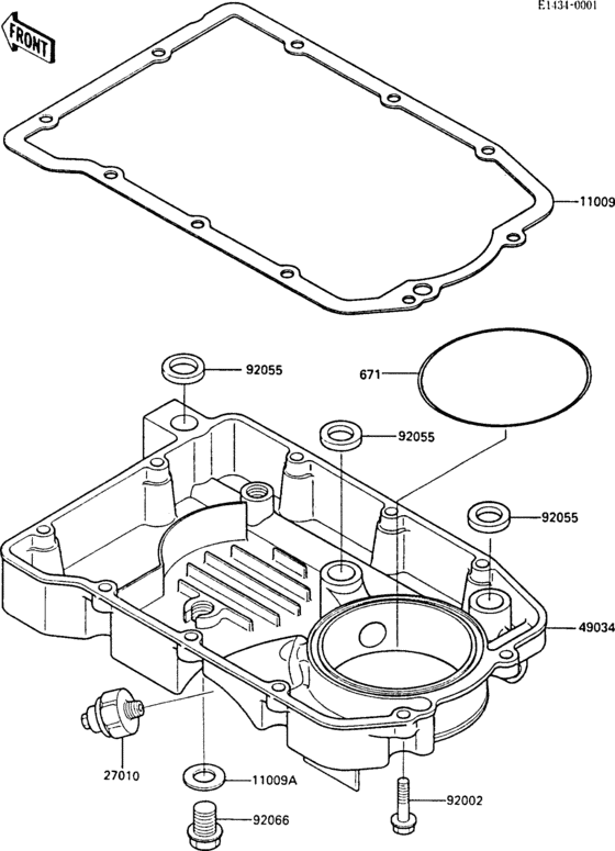 ZX600 Маслянный поддон