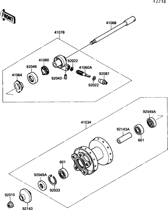 VN1500 Переднее колесо