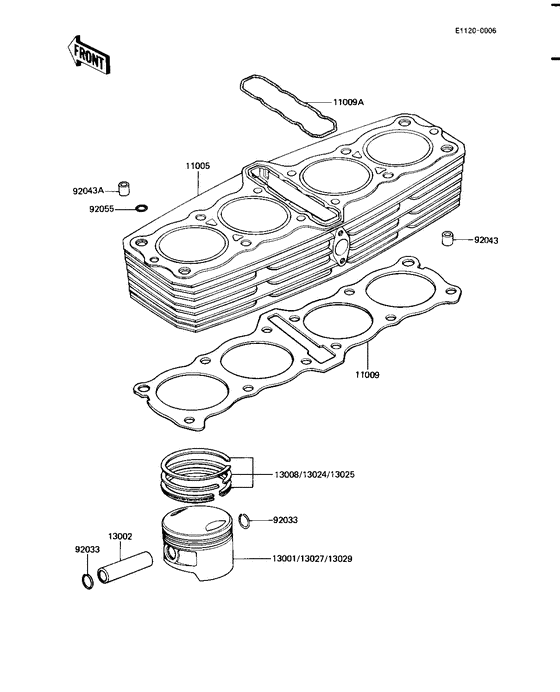 Cylinder/pistons
