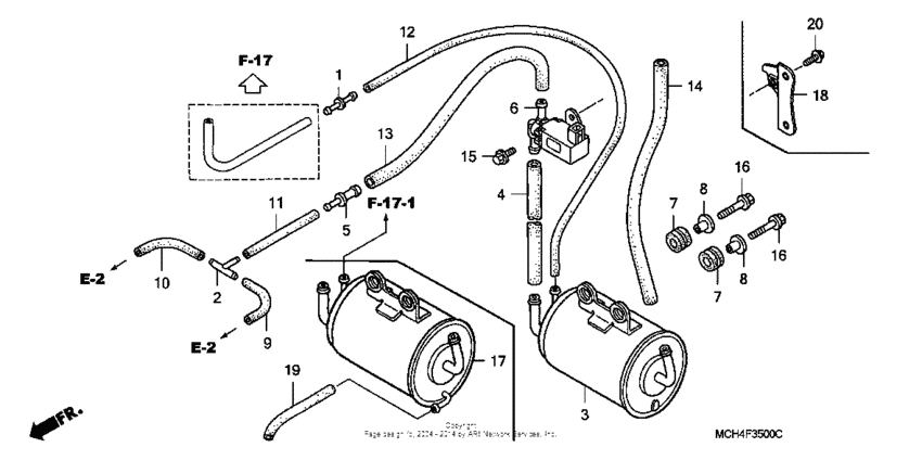 VTX1800F2 Evap canister (ac)