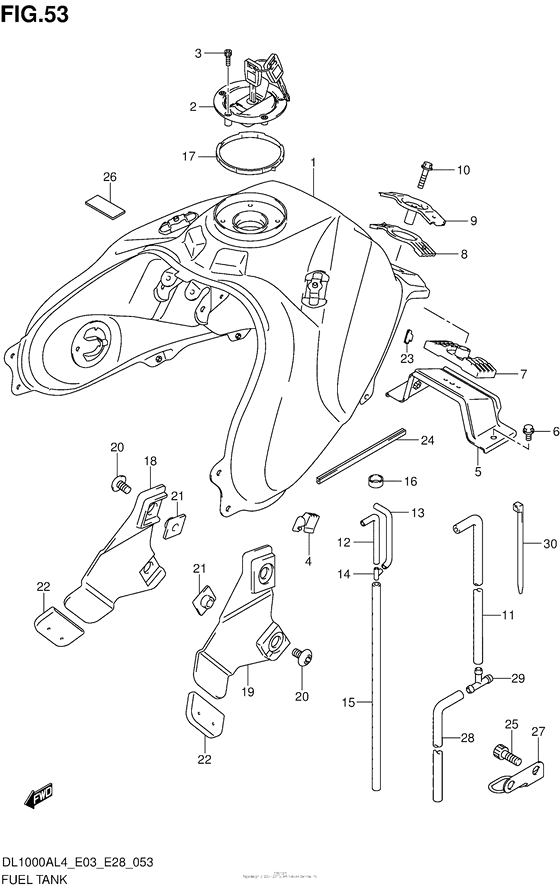 Fuel Tank (Dl1000Al4 E28)