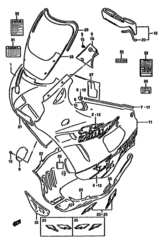 Cowling body