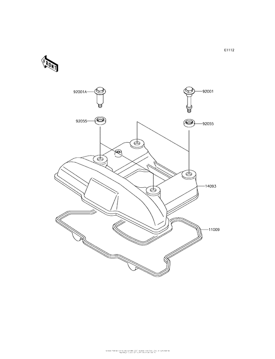 KL650 Крышка головки цилиндров