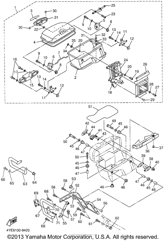 XVZ13LTN Боковые кофры