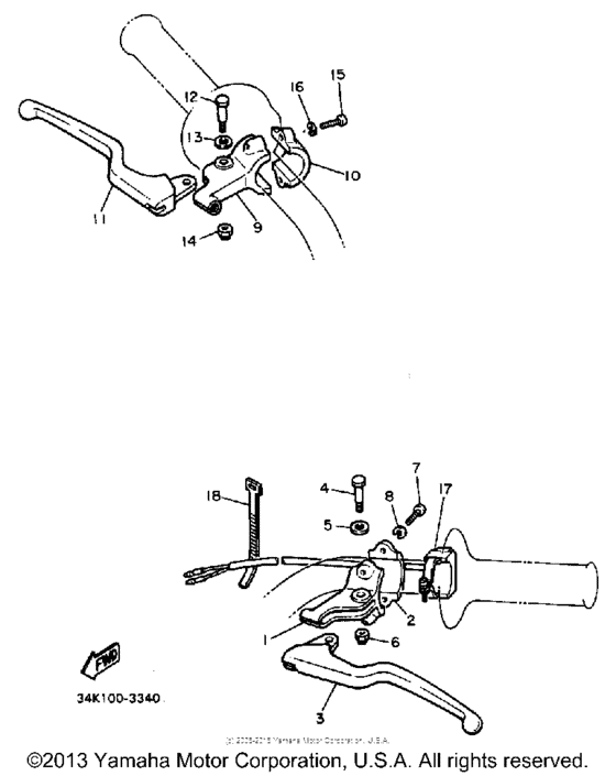 TT600L Handle switch-lever