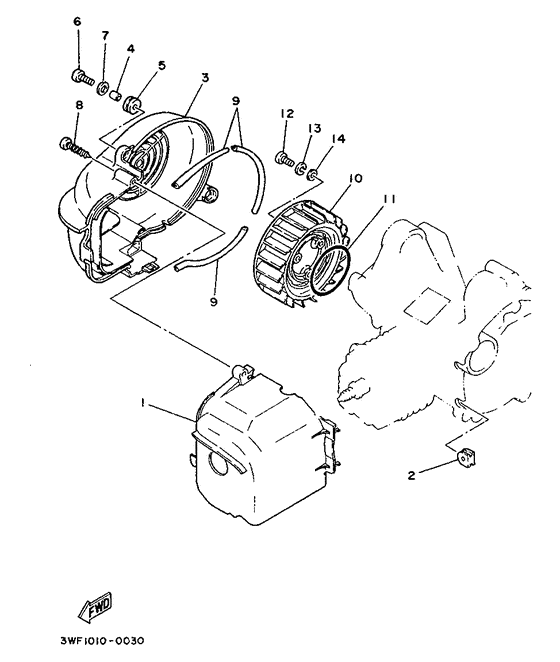 CY90 Air shroud. fan