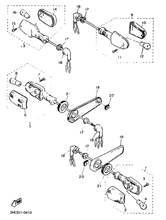 FZR600 Поворотники