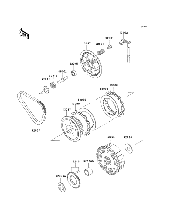 ER500 Сцепление
