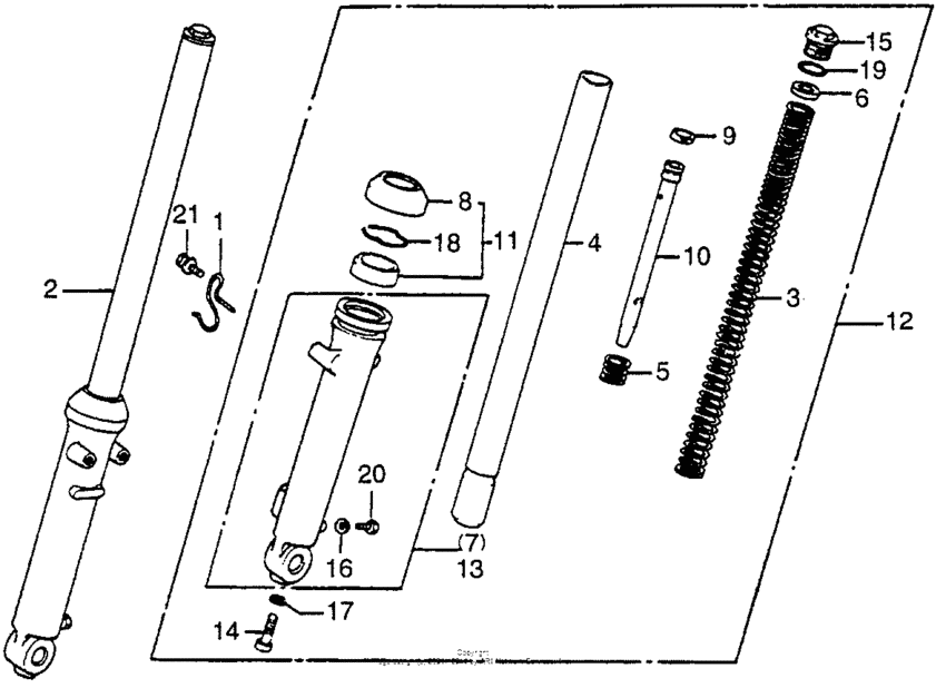 Front fork 81-82