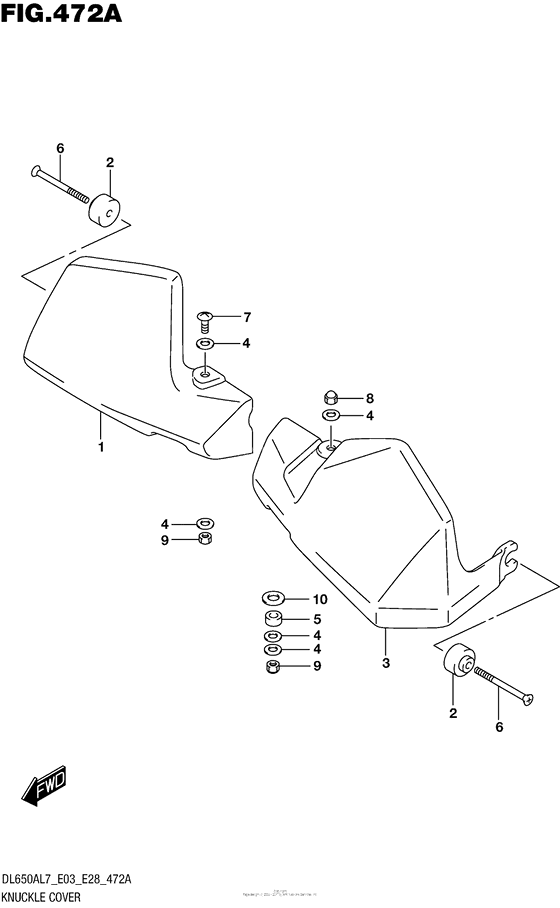 Knuckle Cover (Dl650Xal7 E03)