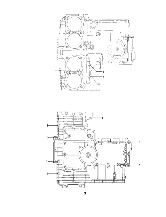 Crankcase bolt & stud pattern