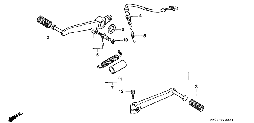 Brake pedal assy