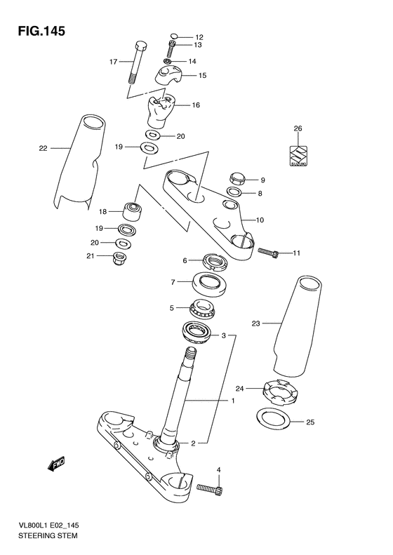 VL800 Траверса нижняя
