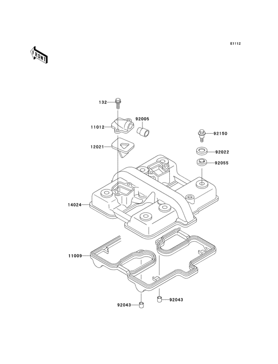 EX500 Крышка головки цилиндров