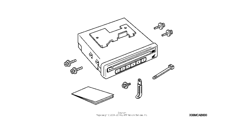 GL1800 (ABS) Cd changer unit (6-disc)