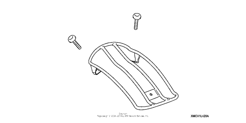 VTX1800S1 Chrome rear carrier solo rider