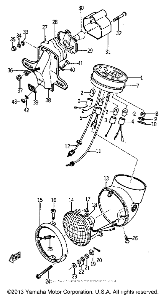 Head lamp and tail lamp