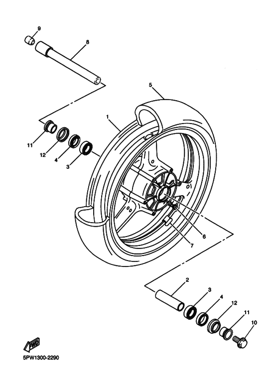 YZF-R1 Transom + tube