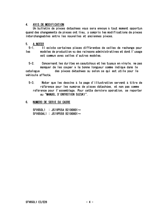 SFV650 Catalog preface