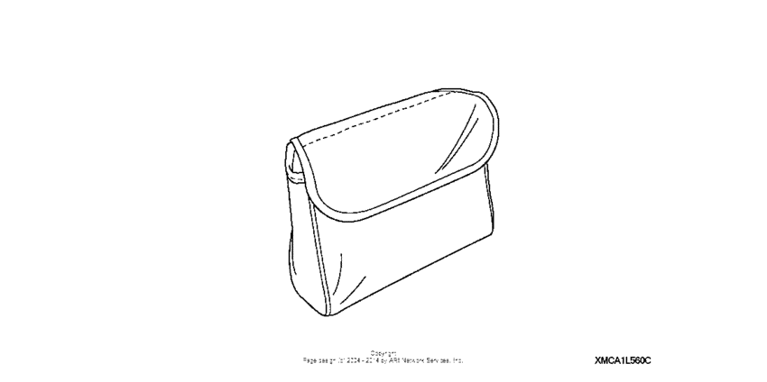 GL1800 (ABS) Inner trunk pouch