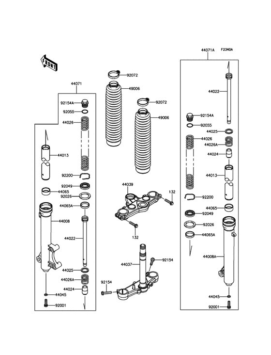 Front Fork(JKALX125CCDA09711-)
