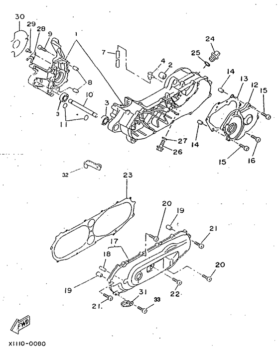 CW50 Картер двигателя