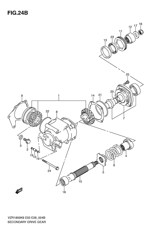 Secondary drive gear