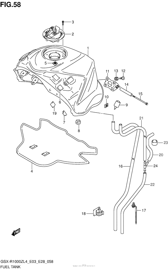 Fuel Tank (Gsx-R1000Zl4 E28)