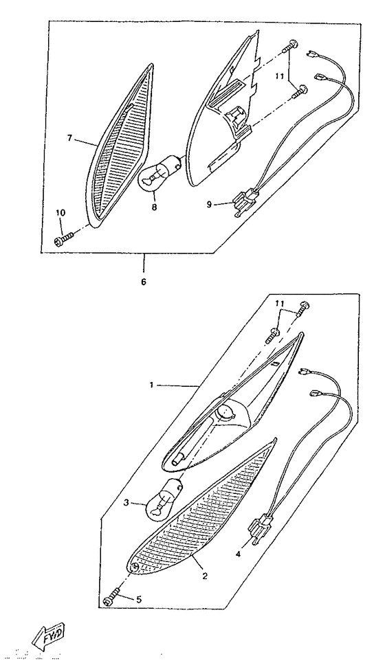 CW50RS Поворотники