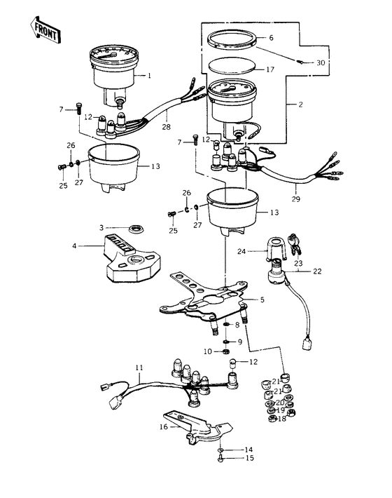 Meters/ignition switch