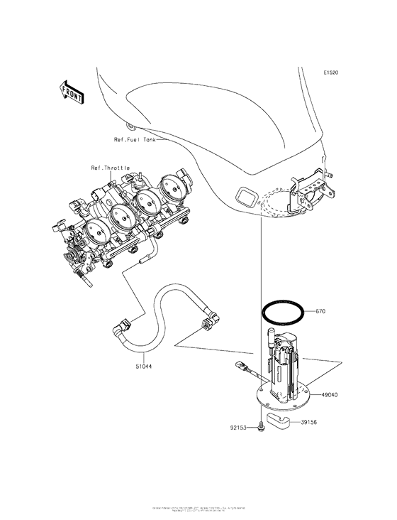 ZX636 Топливный насос