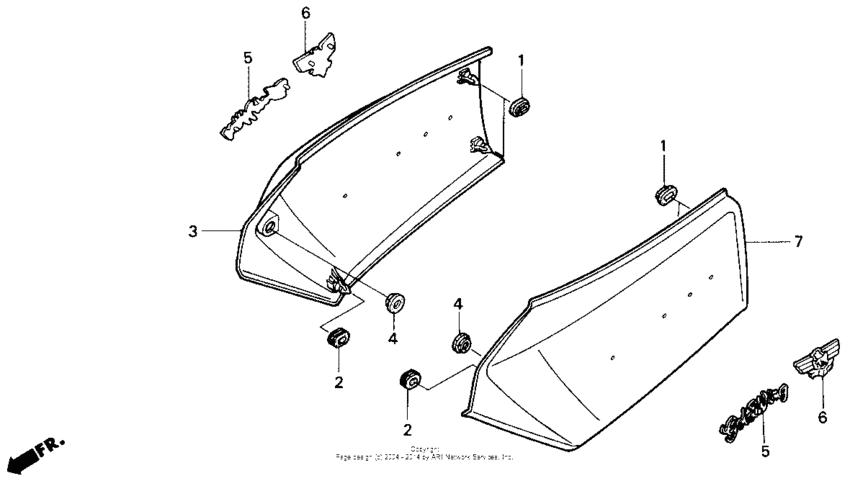 GL1500I Боковые обтекатели